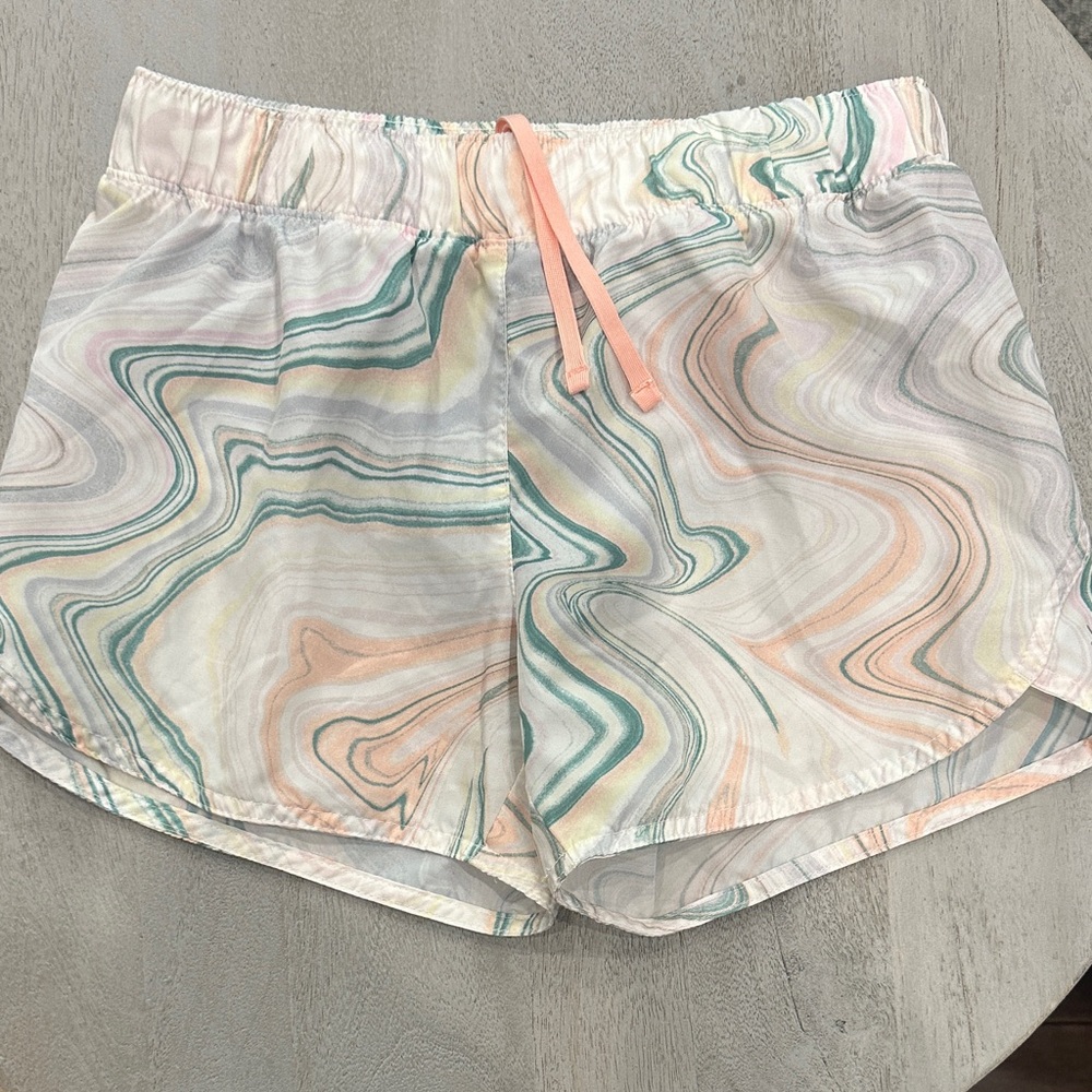 Old Navy Girls 14-16 Pastel Marble Athletic Shorts